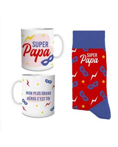 Coffret Tasse/Chaussettes Super Papa