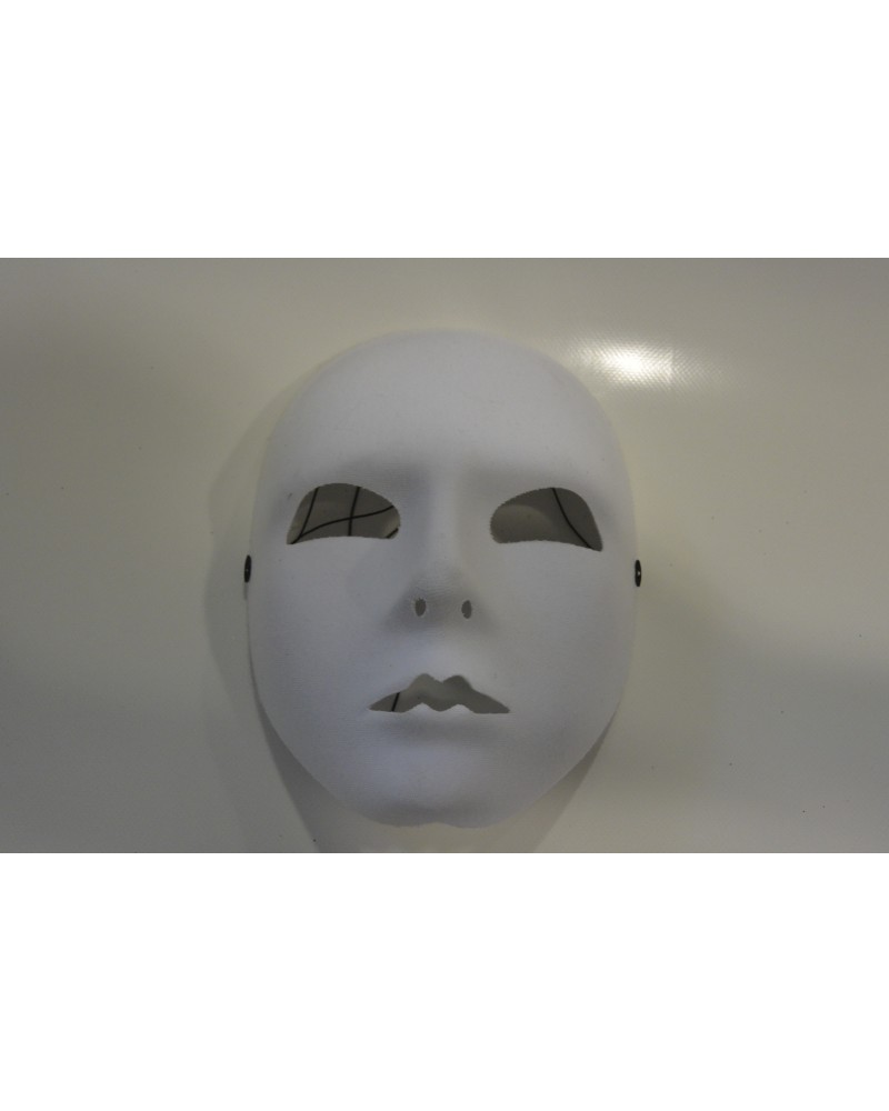 masque neutre blanc tissu