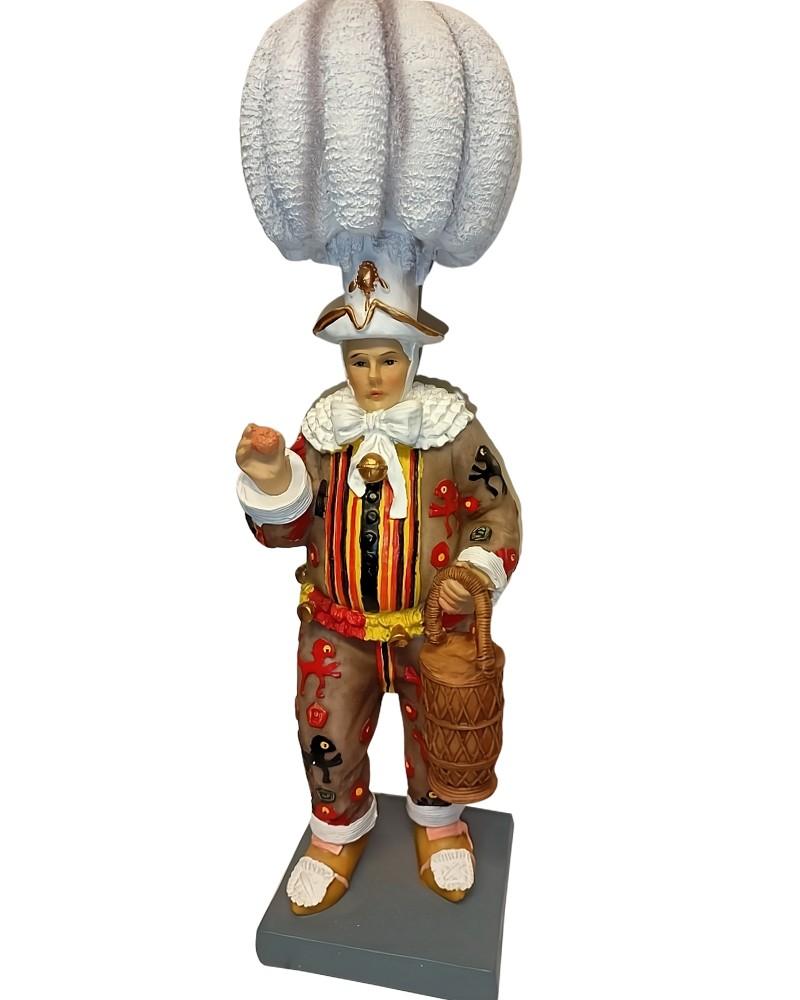 Statue résine gille chapeau