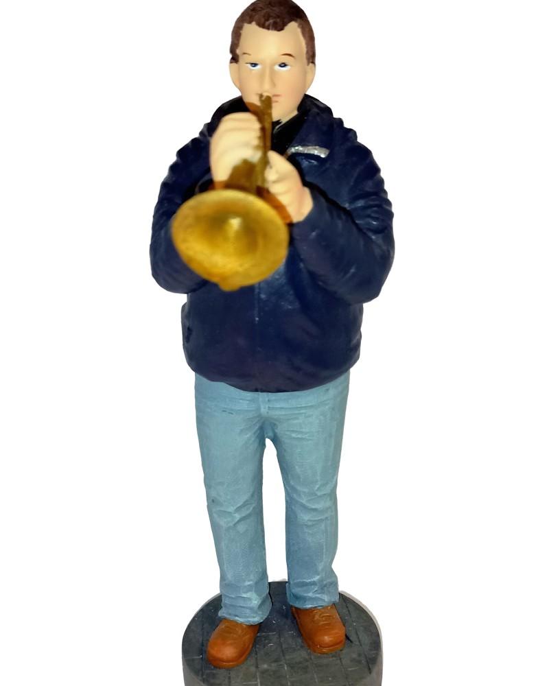Statue résine trompette