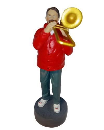 Statue résine trombone