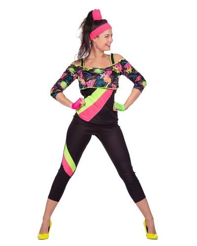 Tenue de fitness d'aérobic vintage