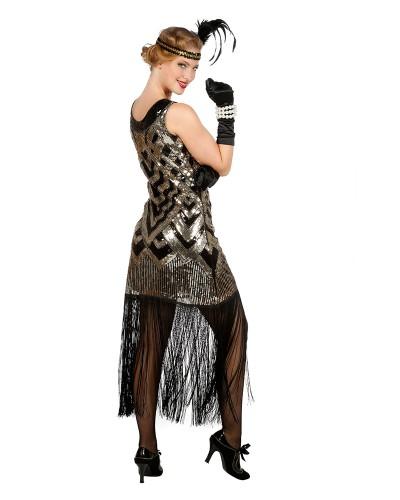 Charleston robe noir et doré