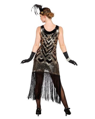 Charleston robe noir et doré