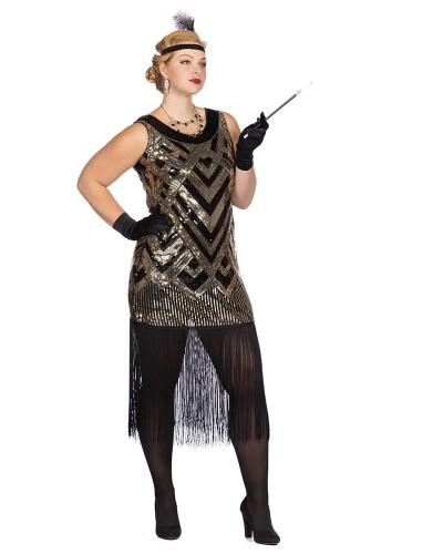 Charleston robe noir et doré