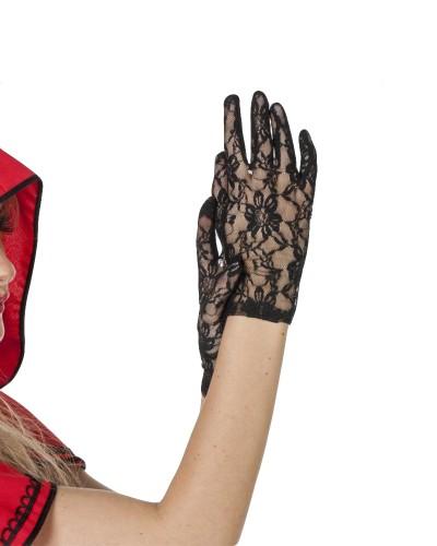 Gants dentelles noirs