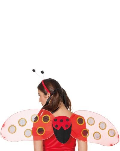 Set Ailes + Diadème "Coccinelle"