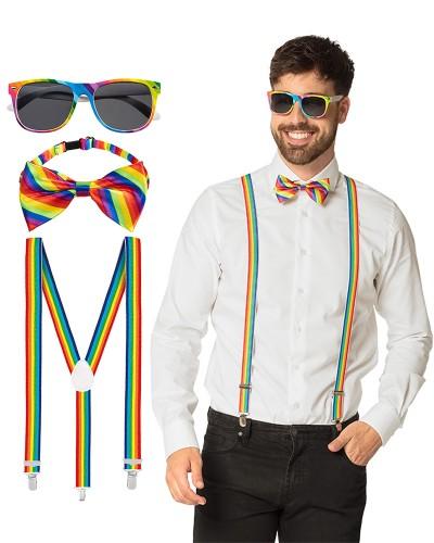 Ensemble d'accessoires arc-en-ciel