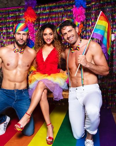 Ensemble d'accessoires arc-en-ciel