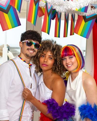 Ensemble d'accessoires arc-en-ciel