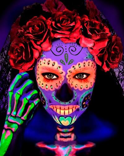 Set de 5 battons de maquillage fluo de 15 g