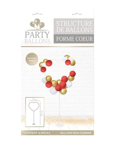 "KIT" Structure ballons en forme de cœur DIY