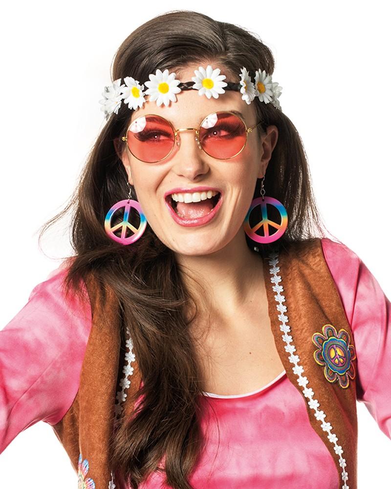 Set Hippie "lunettes, boucles d'oreille et bandana" Set Hippie "lunettes, boucles d'oreille et bandana"