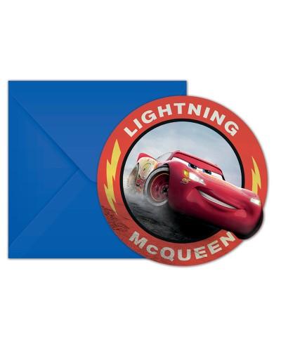 Invitations et enveloppes Cars