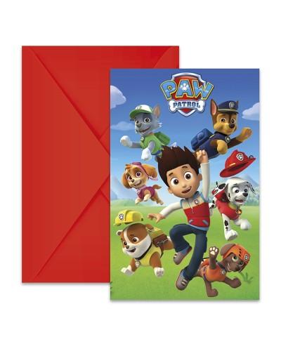 Invitations et enveloppes Pat'Patrouille