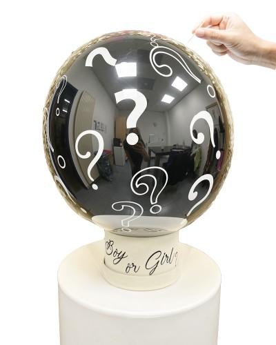 Ballon de table révélation baby "Boy or girl ?"