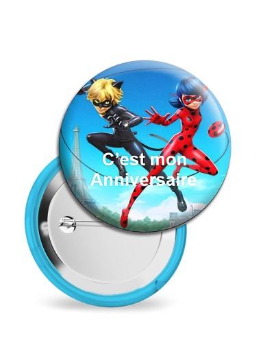 Badges Anniversaire "Miraculous" 58 mm