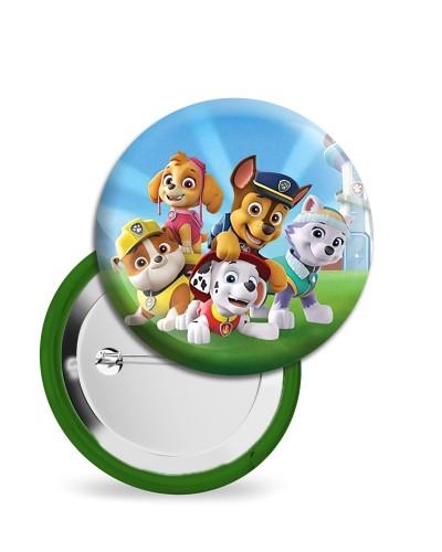 Badges "Pat Patrouille" 58 mm "Personnalisable en ligne"