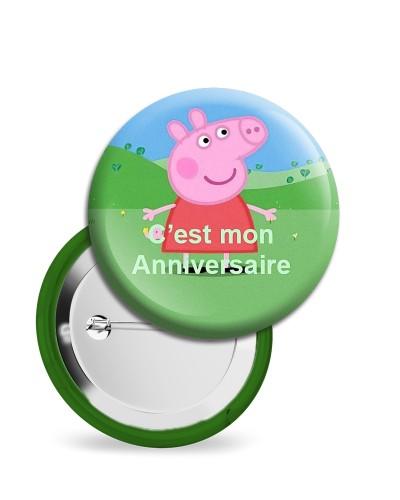 Badges Anniversaire Peppa Pig 58 mm