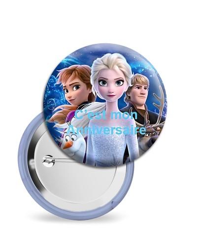 Badges Anniversaire Reine des Neiges 58 mm