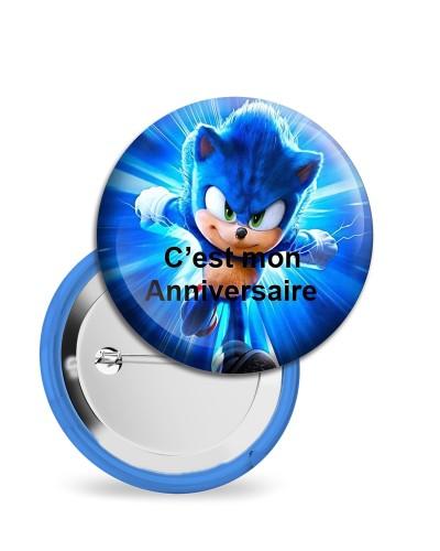 Badges Anniversaire Sonic 58 mm