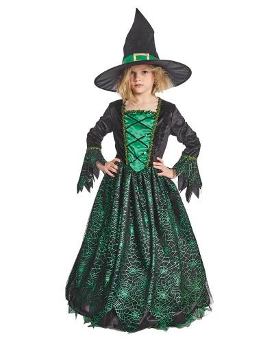 Costume Robe de Sorcière avec chapeau Vert