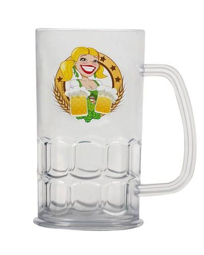 Chope de bière plastique