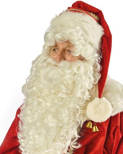 Perruque et barbe de Père Noël de luxe