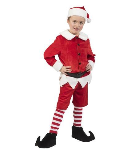 Costume de Noël pour enfant – Gilet, pantalon, bonnet et ceinture