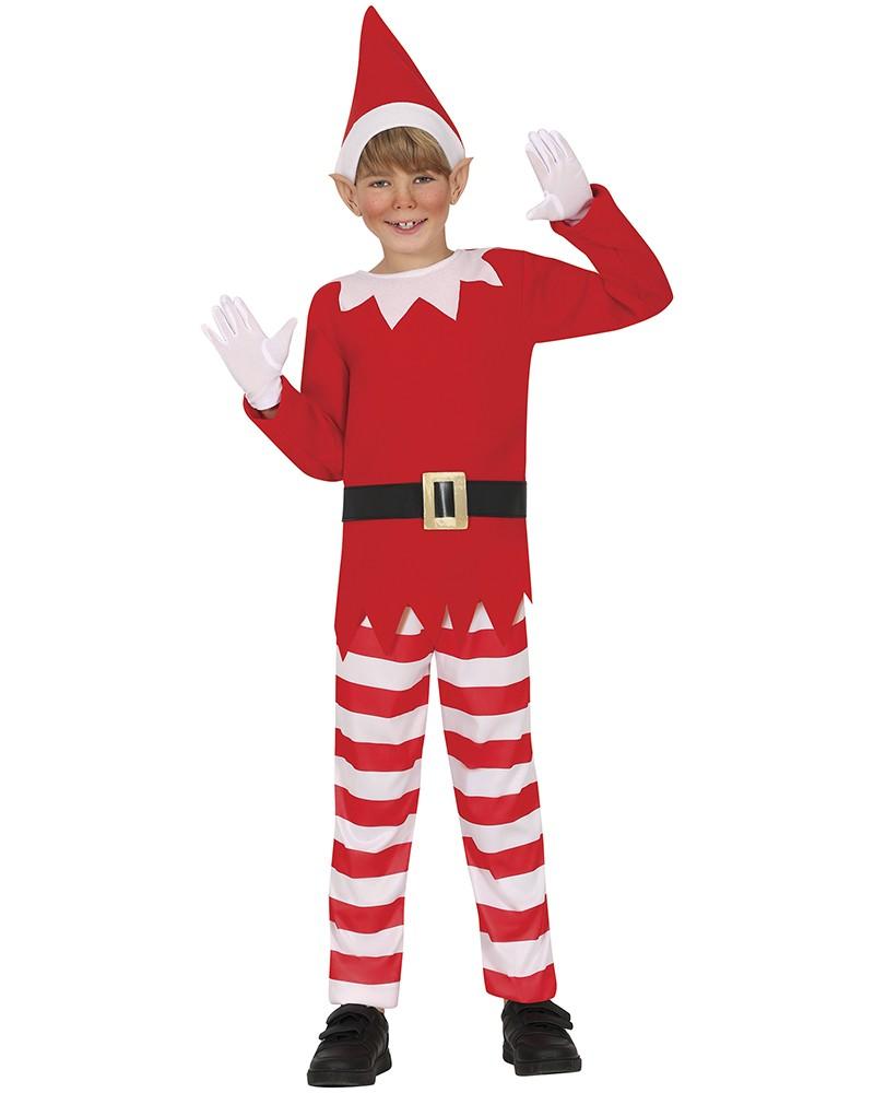 Déguisement Naughty Elf enfant – Chapeau, ceinture, t-shirt et pantalon