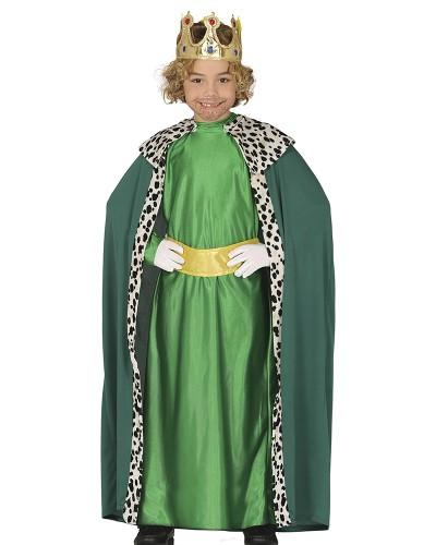 Déguisement Roi Mage vert enfant – Cape, tunique et ceinture