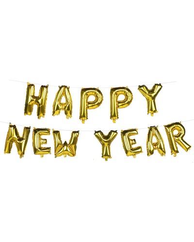 Guirlande de ballons aluminium « Happy New Year » – 8 m