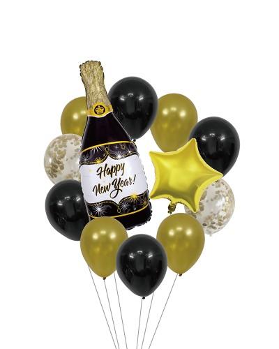 Set de ballons « Happy New Year » – 12 pièces