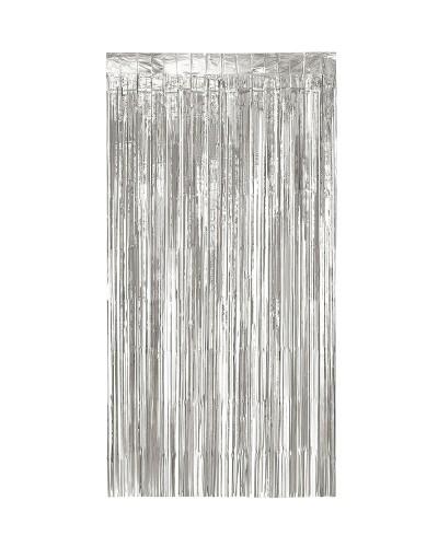 Rideau aluminium métallisé argent (200 x 100 cm)