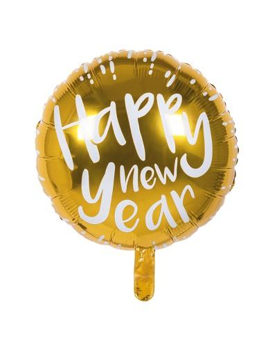 Ballon aluminium "Happy New Year" (Ø 45 cm)