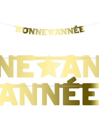 Guirlande lettres Bonne Année dorée (2 m)