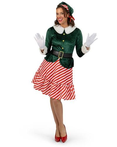 Déguisement L’Elfe du Père Noël – Bonnet, Tunique & Ceinture