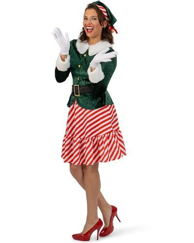 Déguisement L’Elfe du Père Noël – Bonnet, Tunique & Ceinture
