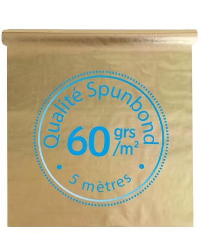 Nappe Harmony métallique or – Rouleau 5 mètres