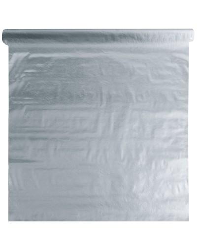 Nappe Harmony métallique argent – Rouleau 5 mètres