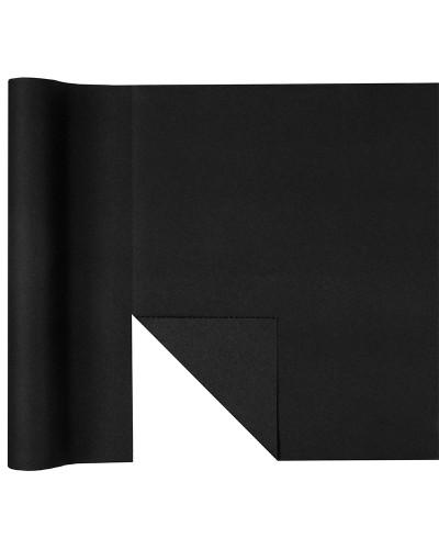 Chemin de table prédécoupé Eternity – Noir – 4,8 m x 40 cm