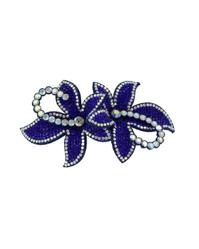 Broche bijou Fleur à paillettes en plusieurs coloris