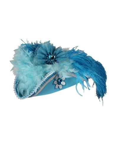 Chapeau de luxe bleu turquoise Premium Class