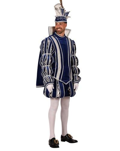 Costume de prince de luxe – Bleu royal et argent