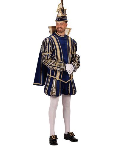 Costume de prince de luxe – Bleu royal et or