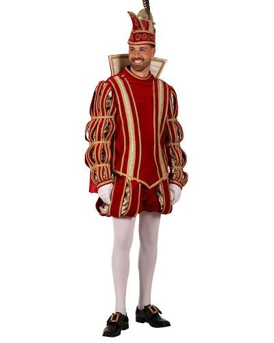 Costume de prince de luxe – Rouge impérial et or