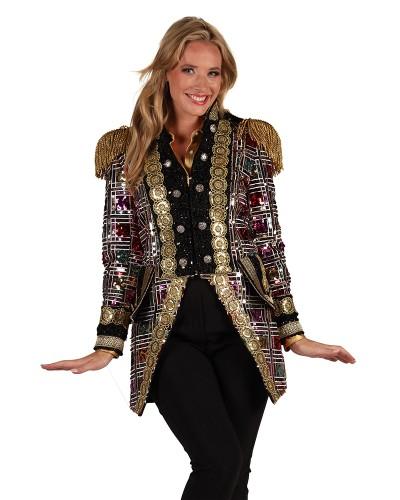 Manteau Lady à paillettes miroir
