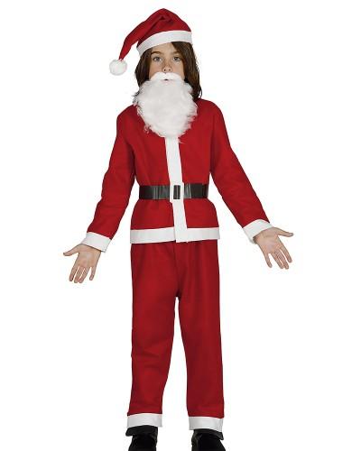 Déguisement Père Noël Enfant avec barbe et ceinture