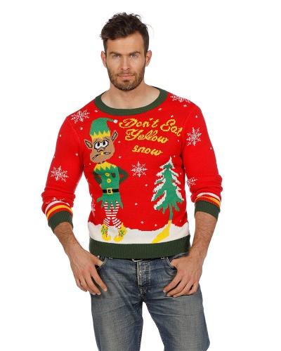 Pull de Noël Rouge Elfe