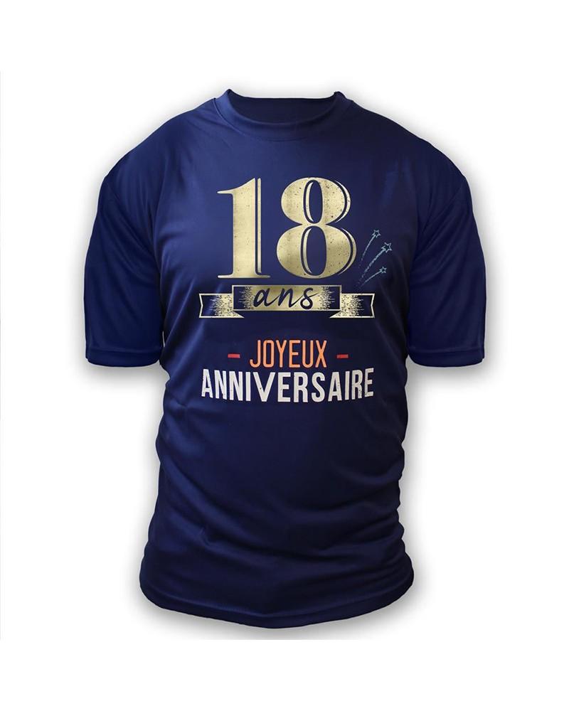 T-Shirt Âge à dédicacer 18 Ans – Joyeux Anniversaire T-Shirt Âge à dédicacer 18 Ans – Joyeux Anniversaire